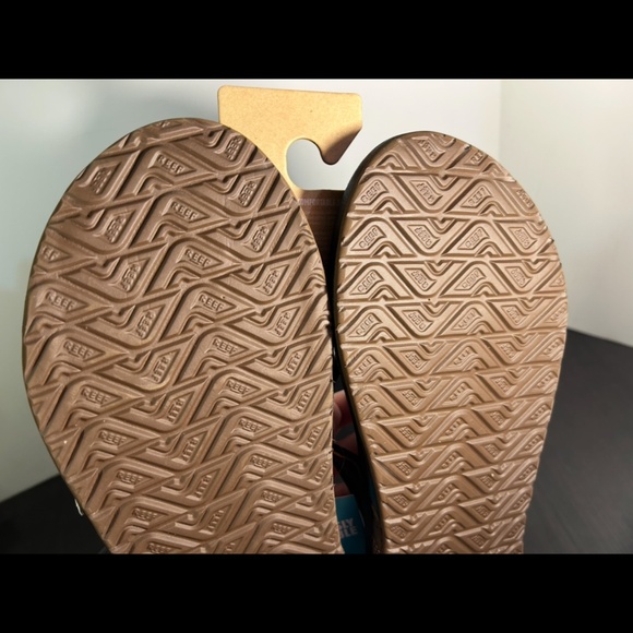 REEF Cushion Phantom LE Flip Flop Sandals Black/Brown Mens 13 - Picture 10 of 13